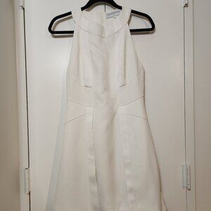 White sleeveless midi dress